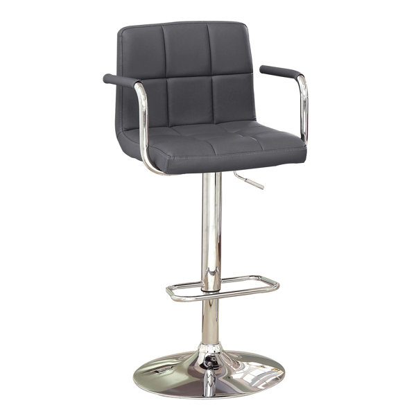 Adjustable Height Swivel Bar Stool & Reviews AllModern